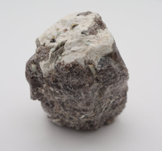 Aquamarine and Heliodor with Mica on Smoky Quartz and Feldspar