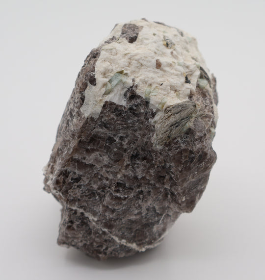 Aquamarine and Heliodor with Mica on Smoky Quartz and Feldspar