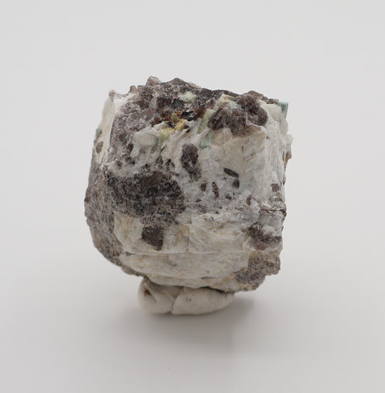 Aquamarine and Bi-Colour Beryl on Smoky Quartz and Feldspar