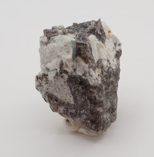 Aquamarine and Bi-Colour Beryl on Smoky Quartz and Feldspar