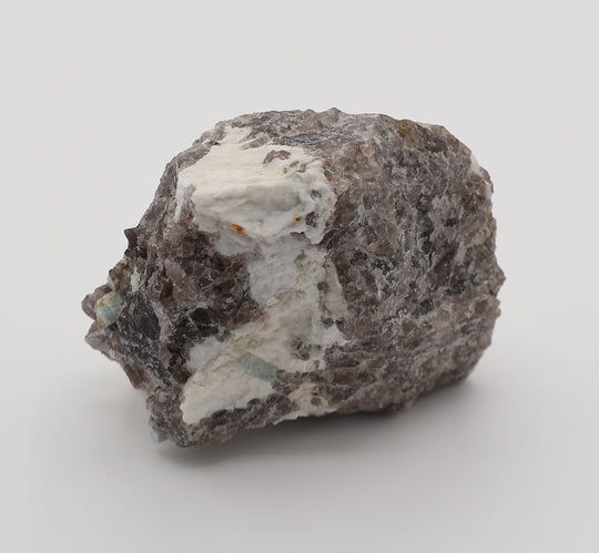 Aquamarine and Bi-Colour Beryl on Smoky Quartz and Feldspar