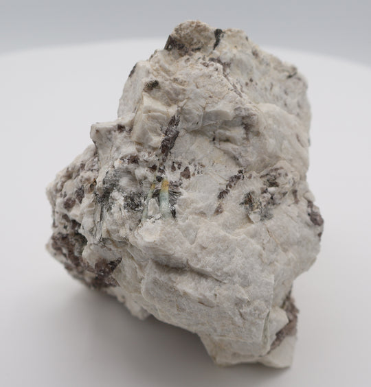 Aquamarine and Bi-Colour Beryl with Mica on Smoky Quartz and Feldspar