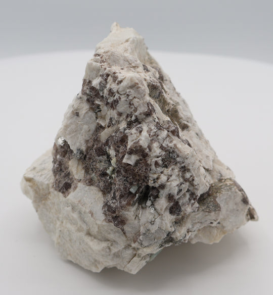Aquamarine and Bi-Colour Beryl with Mica on Smoky Quartz and Feldspar