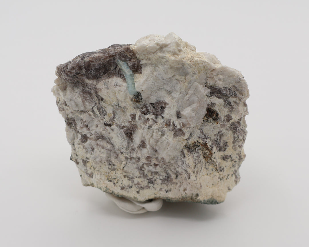 Aquamarine with Smoky Quartz on Feldspar