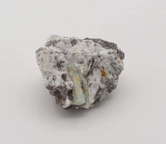 Sceptered Aquamarines with Mica on Smoky Quartz and Feldspar