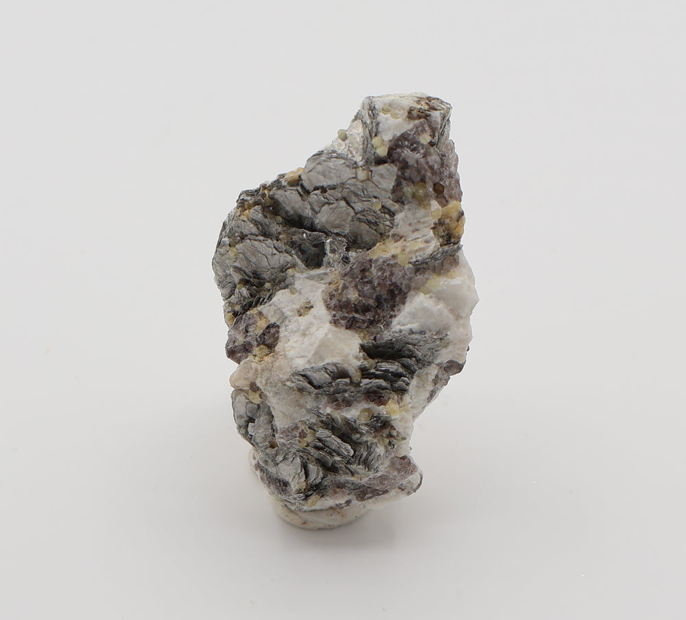 Heliodor Cluster on Mica, Smoky Quartz and Feldspar