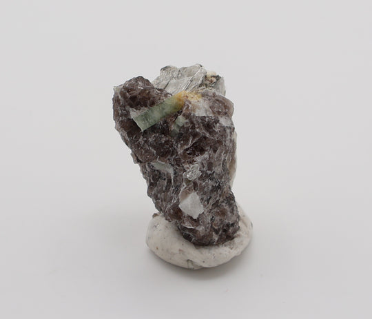 Bi-Colour Beryl and Aquamarine on Mica with Smoky Quartz and Feldspar