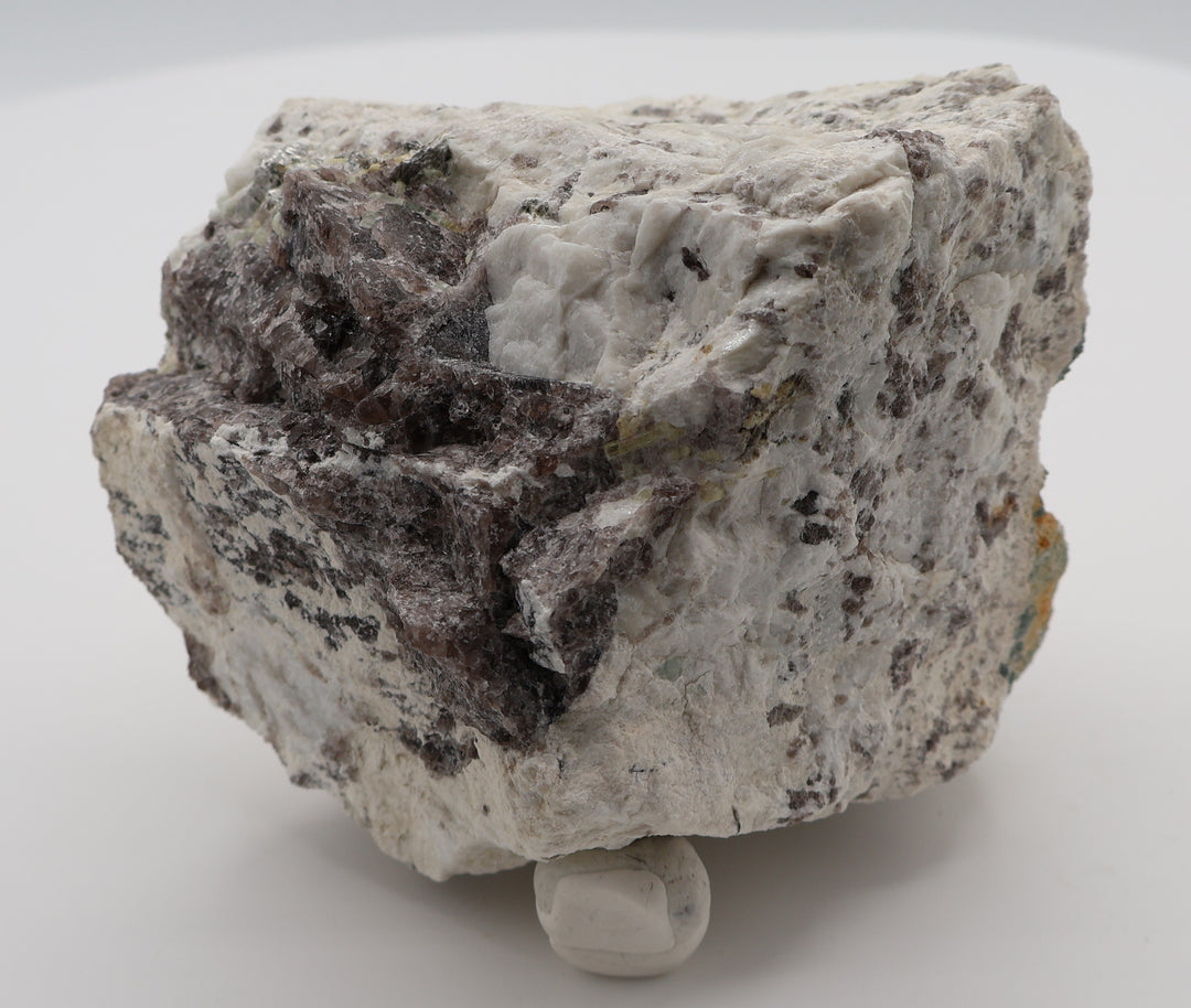 Aquamarine and Heliodor Clusters with Mica and Smoky Quartz on Feldspar