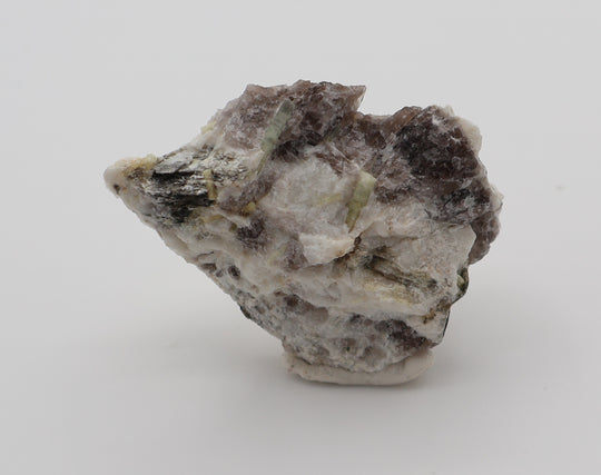 Aquamarine, Heliodor, Bi-Colour Beryl, with Mica on Smoky Quartz and Feldspar