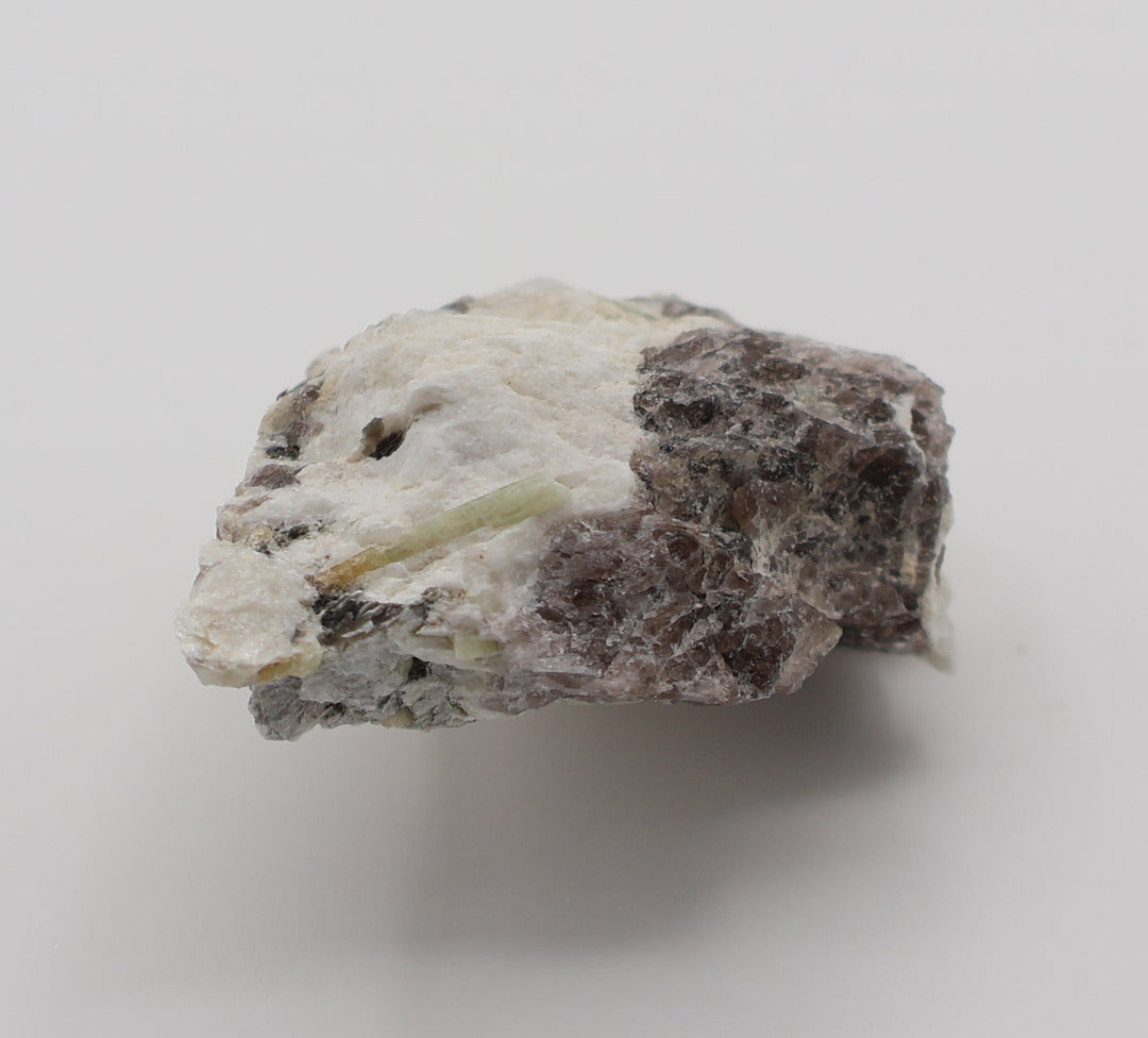 Aquamarine, Heliodor, Bi-Colour Beryl, with Mica on Smoky Quartz and Feldspar
