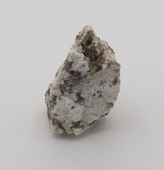Aquamarine and Bi-Colour Beryl Cluster with Mica on Smoky Quartz and Feldspar