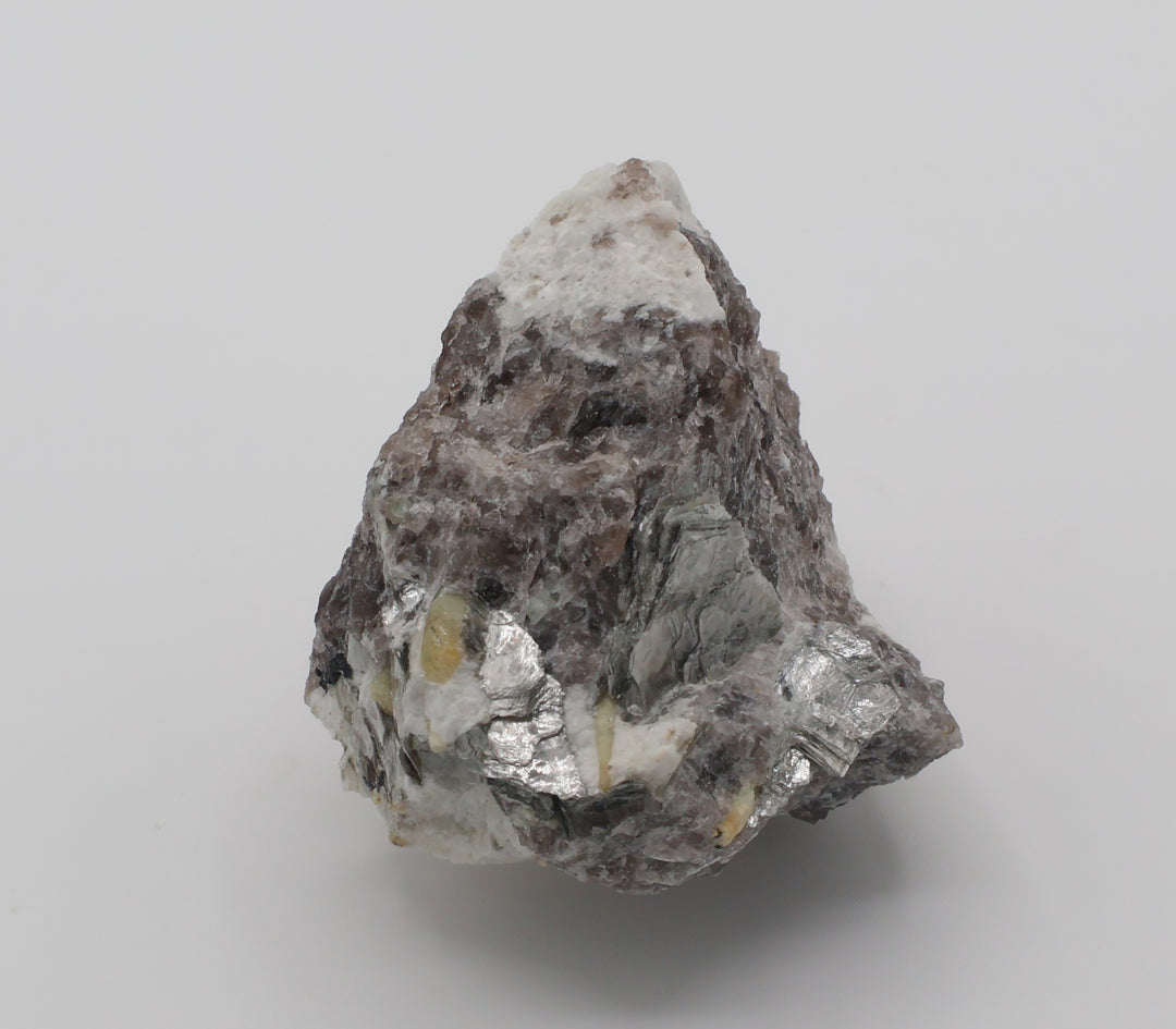 Bi-Colour Beryl with Mica on Smoky Quartz and Feldspar