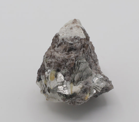 Bi-Colour Beryl with Mica on Smoky Quartz and Feldspar