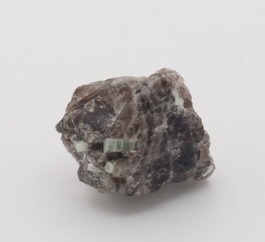Aquamarine on Smoky Quartz