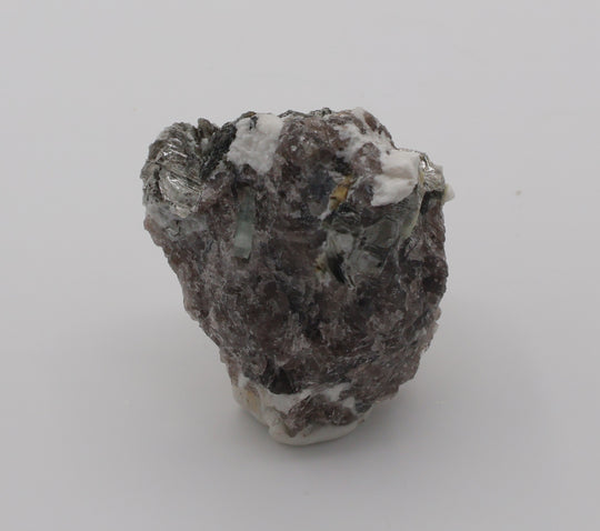 Aquamarine and Heliodor with Mica, on Smoky Quartz and Feldspar