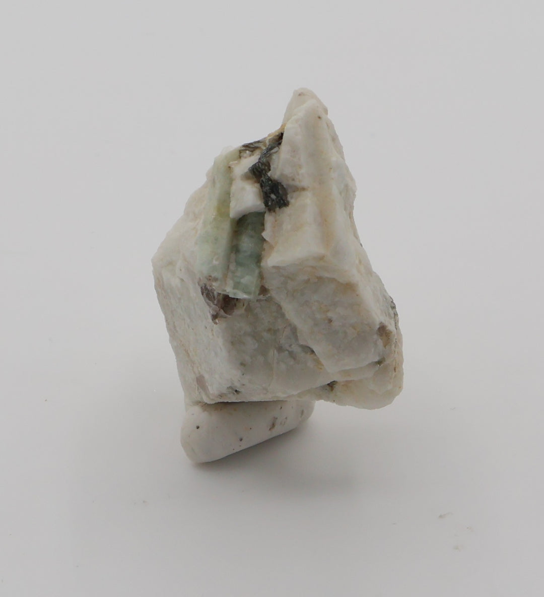 Aquamarine with Mica on Feldspar