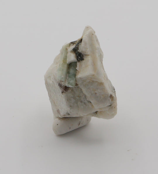 Aquamarine with Mica on Feldspar
