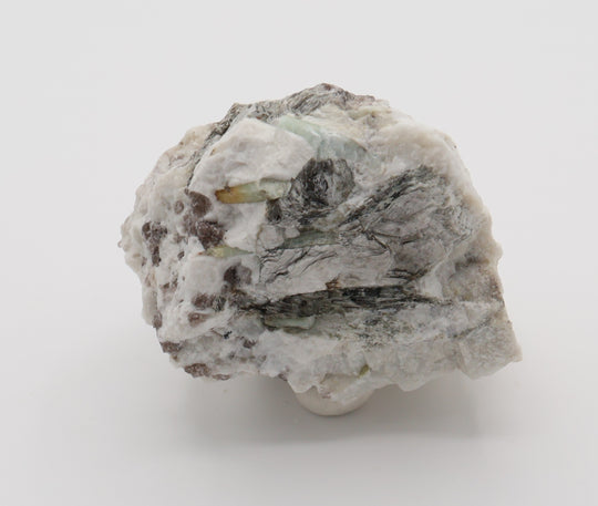 Bi-Colour Beryl and Aquamarine with Mica, on Smoky Quartz and Feldspar