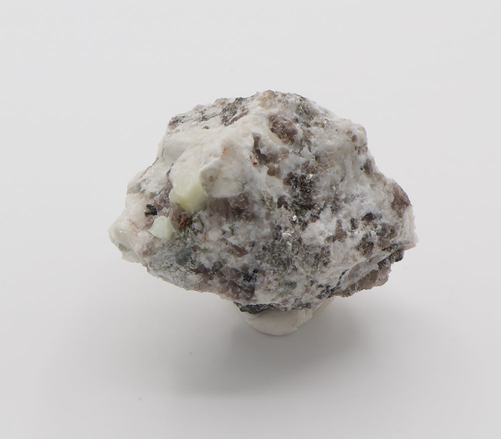 Aquamarine and Spessartine Garnet with Mica on Smoky Quartz and Feldspar