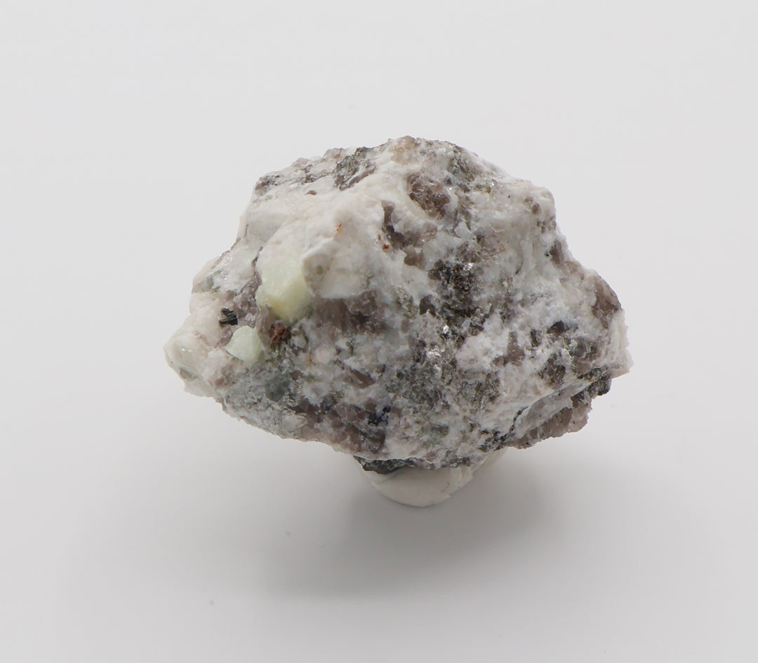 Aquamarine and Spessartine Garnet with Mica on Smoky Quartz and Feldspar