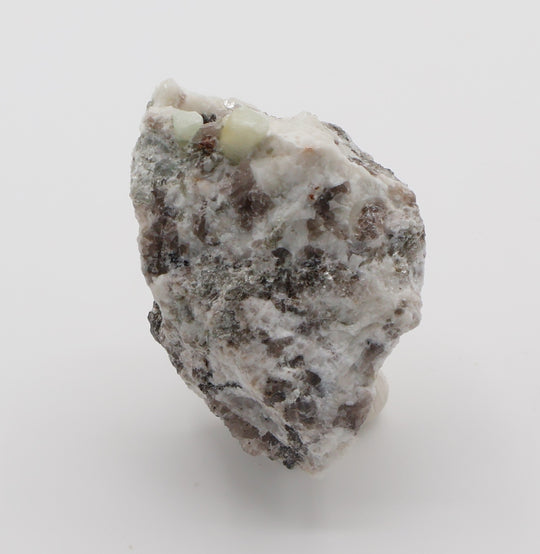 Aquamarine and Spessartine Garnet with Mica on Smoky Quartz and Feldspar