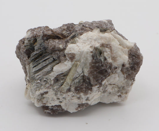 Aquamarine on Mica, Smoky Quartz, Feldspar