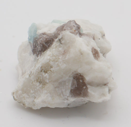 Aquamarine with Smoky Quartz on Feldspar