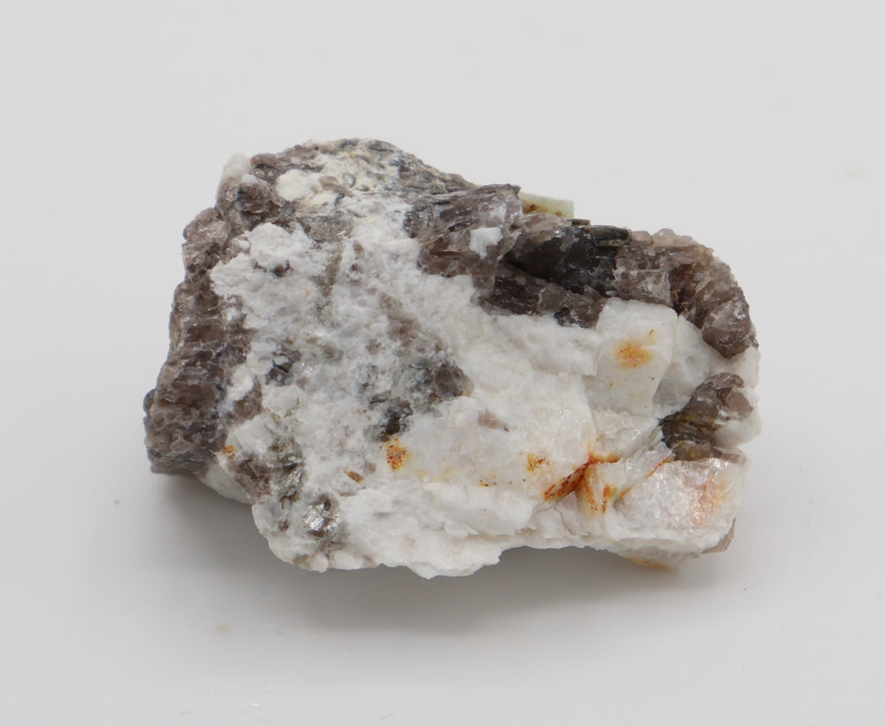 Bi-Colour Beryl on Mica, Smoky Quartz, Feldspar