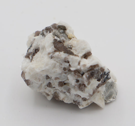 Sceptered Aquamarine with Mica on Smoky Quartz and Feldspar