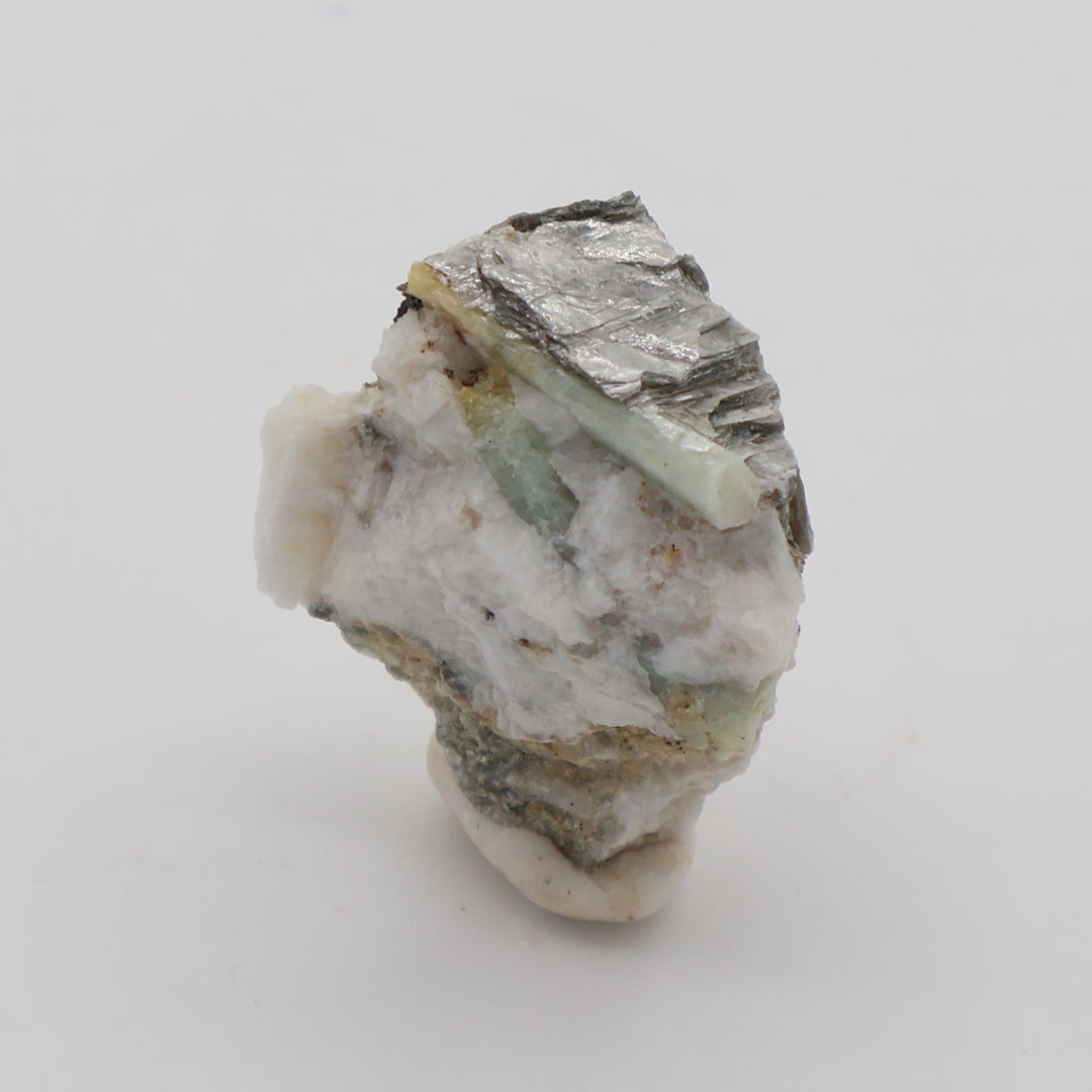 Bi-Colour Beryl with Mica on Feldspar