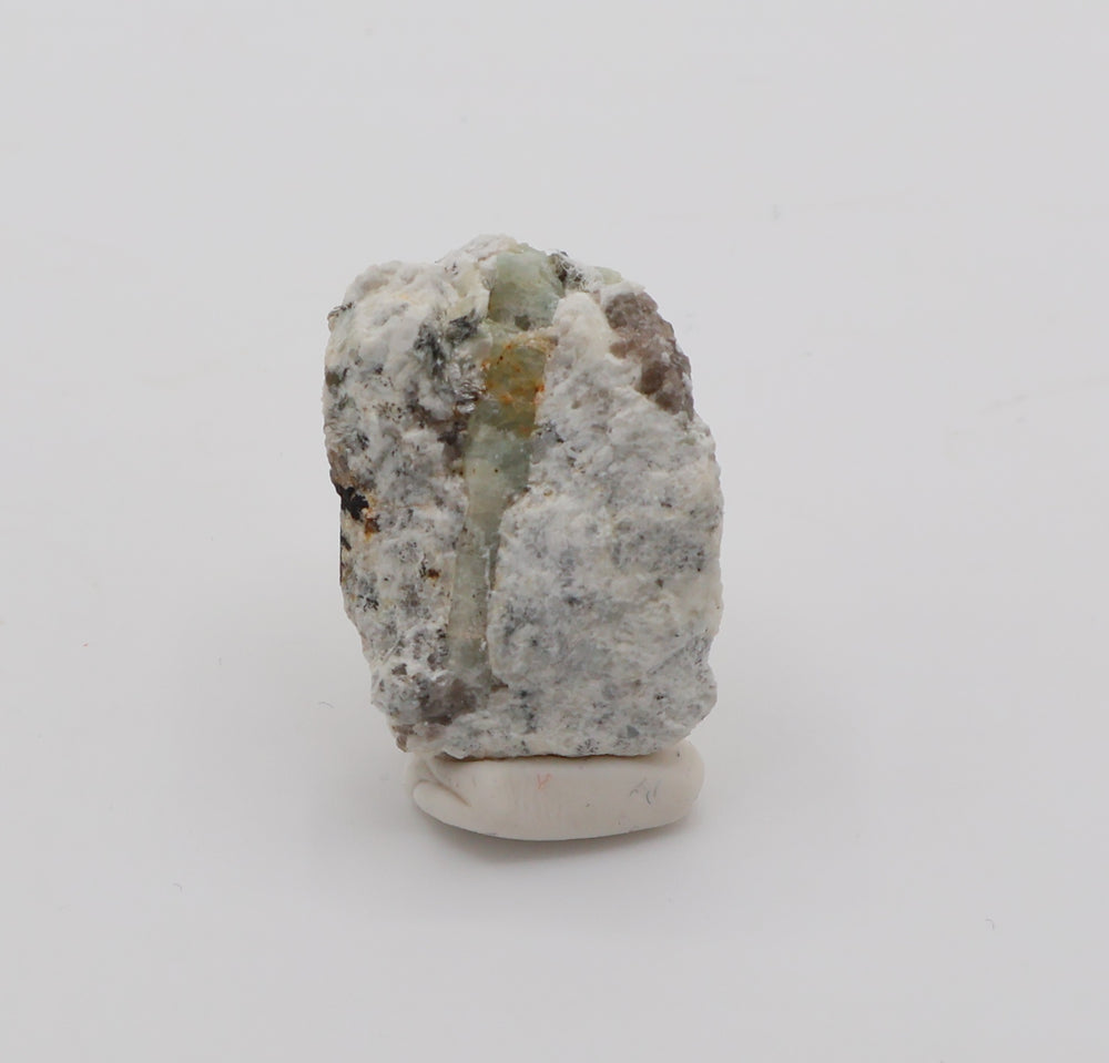 Double Sided Sceptered Aquamarines with Hematite, Mica, Smoky Quartz, on Feldspar