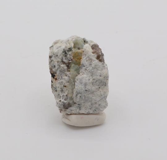 Double Sided Sceptered Aquamarines with Hematite, Mica, Smoky Quartz, on Feldspar