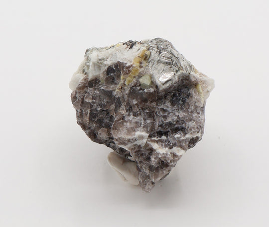 Aquamarine and Heliodor Cluster with Hematite, Mica, on Smoky Quartz and Feldspar
