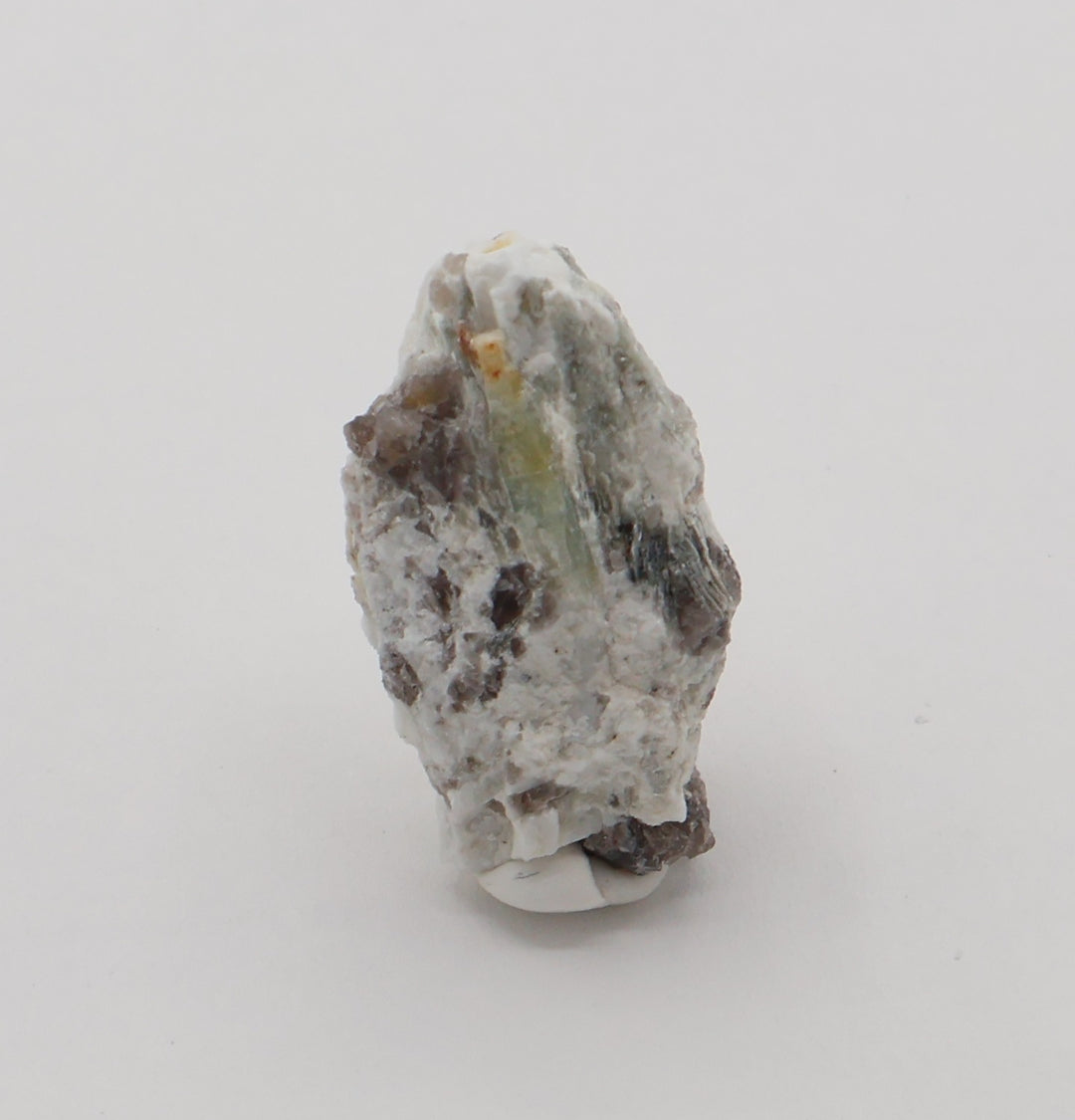 Sceptered Bi-Colour Beryl with Mica on Smoky Quartz and Feldspar