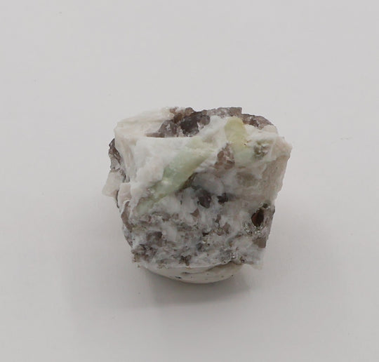 Aquamarine and Heliodor with Mica on Smoky Quartz and Feldspar