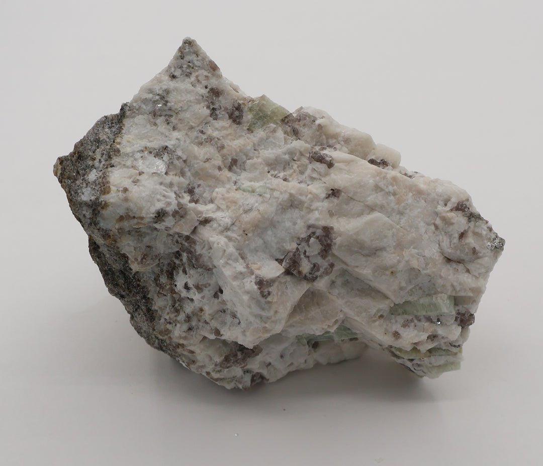 Aquamarine on Mica, Smoky Quartz, Feldspar