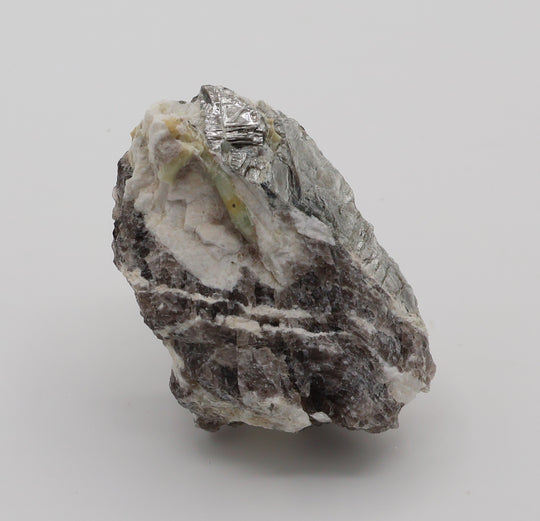 Aquamarine, Heliodor, Bi-Colour Beryl Cluster with Mica, Hematite, on Smoky Quartz and Feldspar