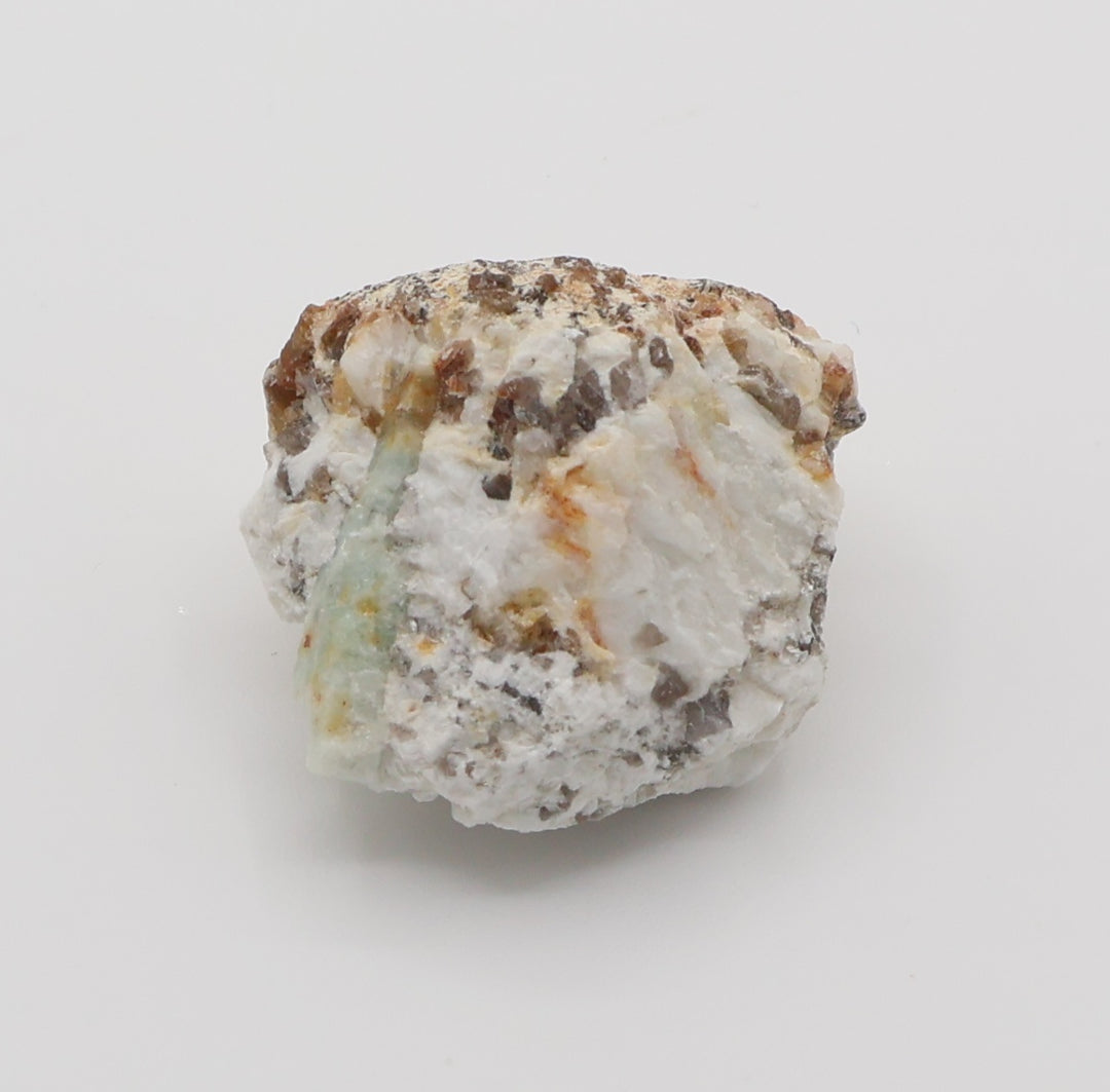 Sceptered Bi-Colour Beryl with Mica on Smoky Quartz and Feldspar