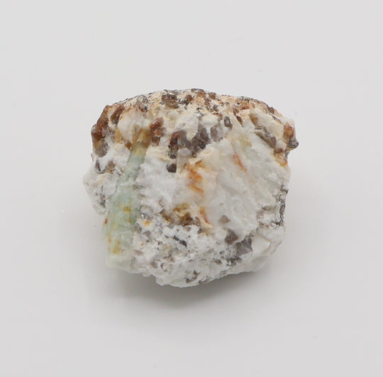 Sceptered Bi-Colour Beryl with Mica on Smoky Quartz and Feldspar