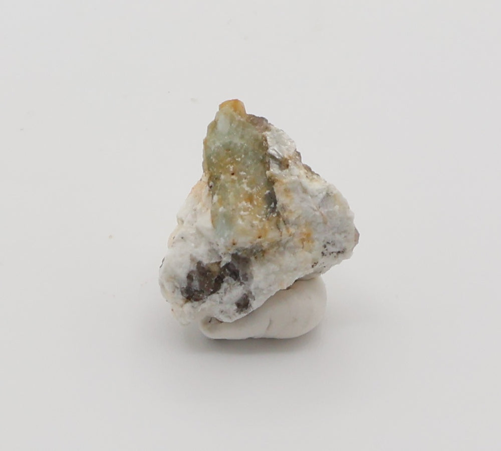 Sceptered Bi-Colour Beryl with Mica on Smoky Quartz and Feldspar