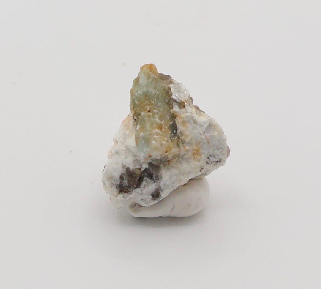 Sceptered Bi-Colour Beryl with Mica on Smoky Quartz and Feldspar