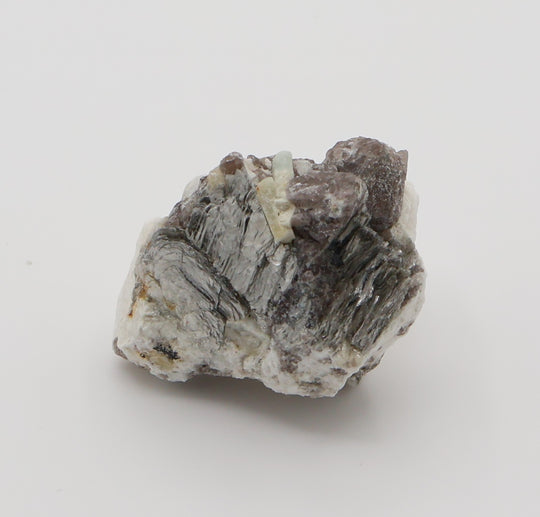 Aquamarine and Heliodor on Mica, Smoky Quartz, Feldspar