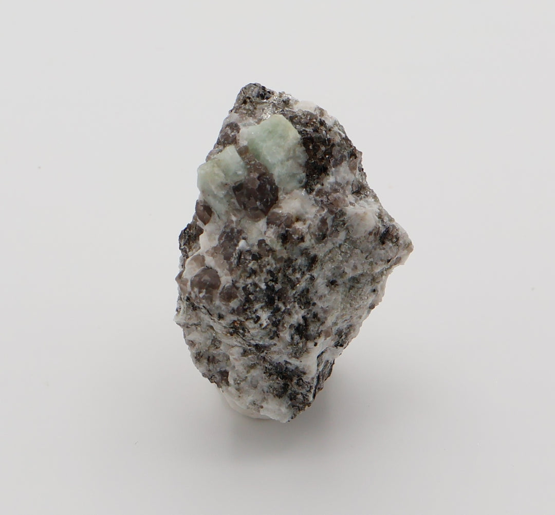 Aquamarine on Mica, Smoky Quartz, Feldspar