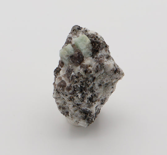 Aquamarine on Mica, Smoky Quartz, Feldspar