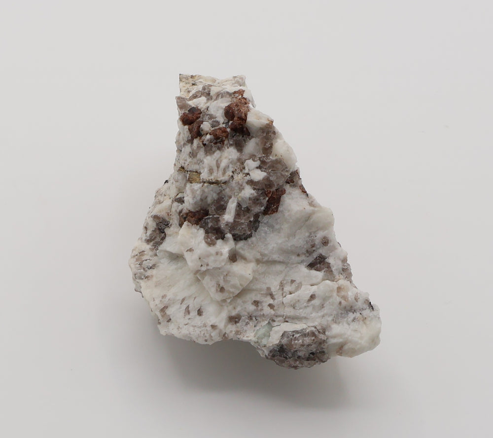 Spessartine Garnet with Mica, Schorl Tourmaline, Aquamarine, on Smoky Quartz and Feldspar