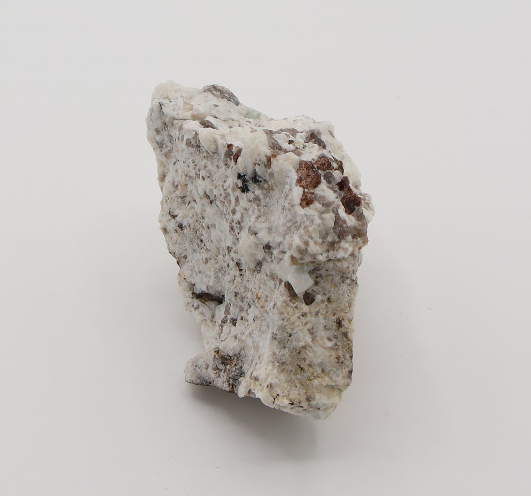 Spessartine Garnet with Mica, Schorl Tourmaline, Aquamarine, on Smoky Quartz and Feldspar