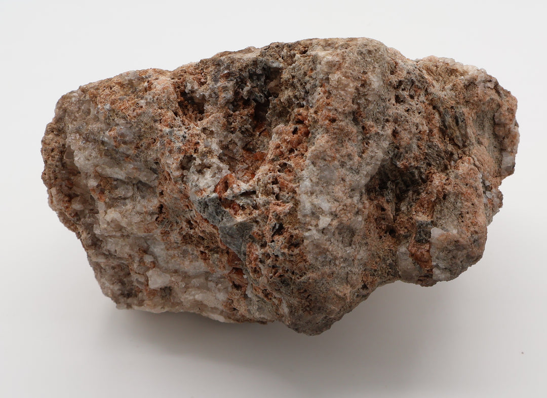 Grossular Garnet with Idocrase and Plagioclase on Quartz