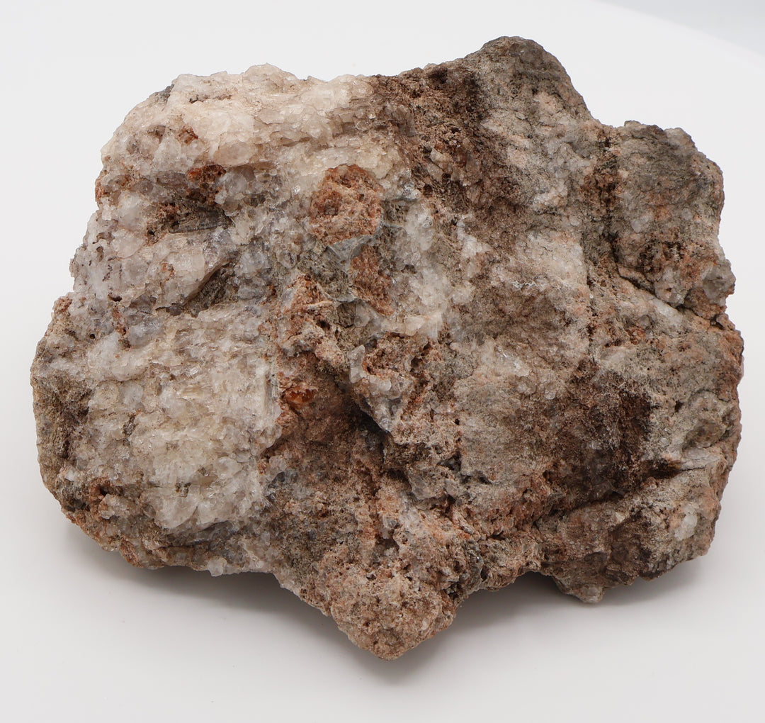 Grossular Garnet with Idocrase and Plagioclase on Quartz