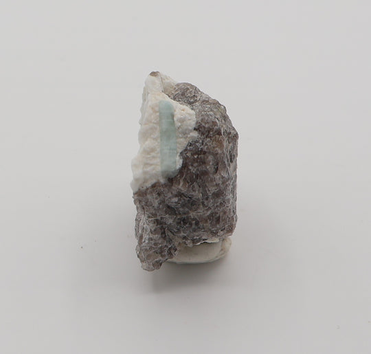 Aquamarine on Smoky Quartz and Feldspar
