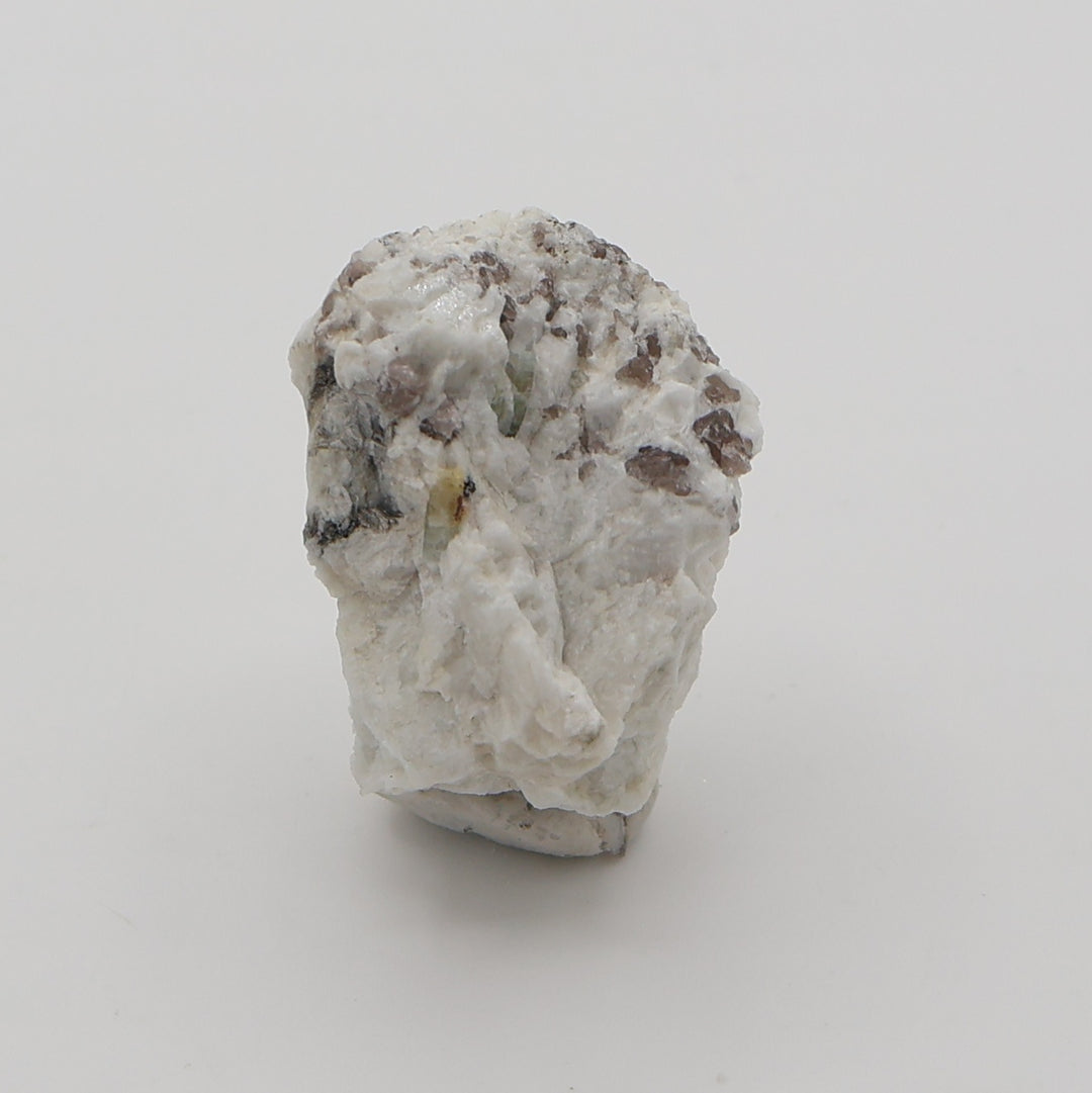 Aquamarine and Bi-Colour Beryl with Mica, on Smoky Quartz and Feldspar